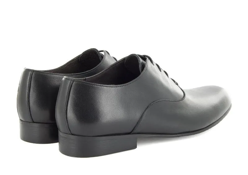Atlanta Mocassin Black Leather Lace Up Dress Shoe 18899