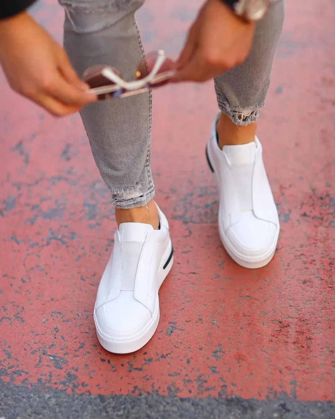 Black Leather Casual Shoes