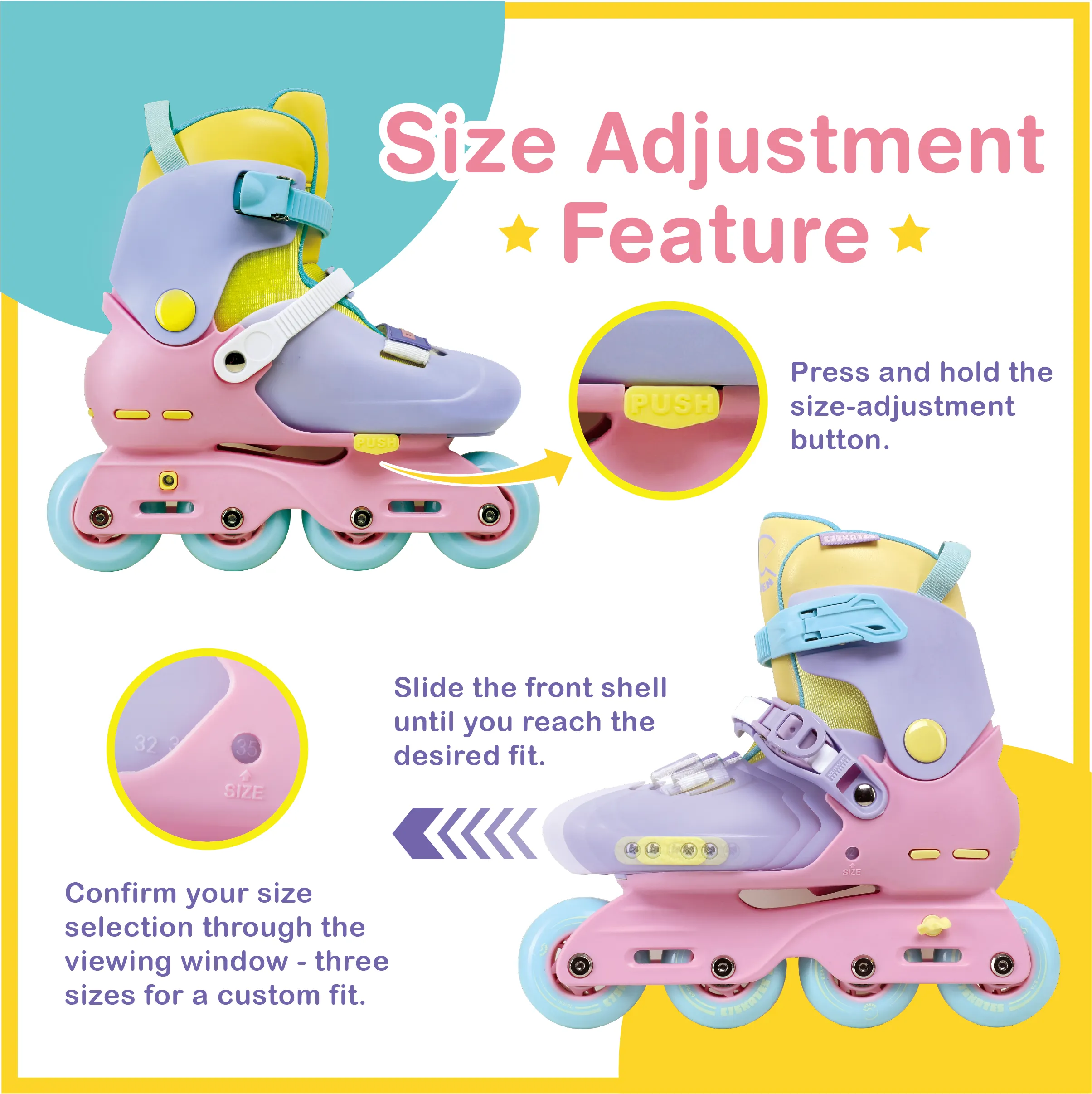 C7skates Dino Nostalgic Jr. Kid Inline Skates