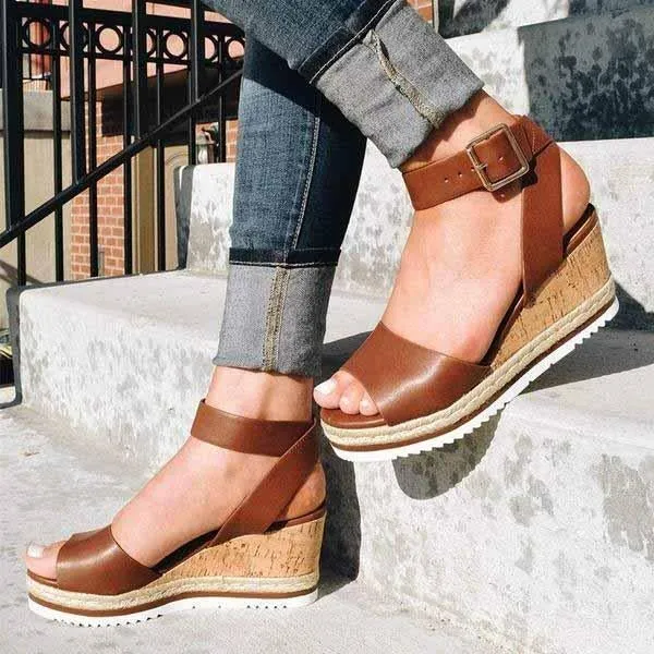 casual daily comfy wedges