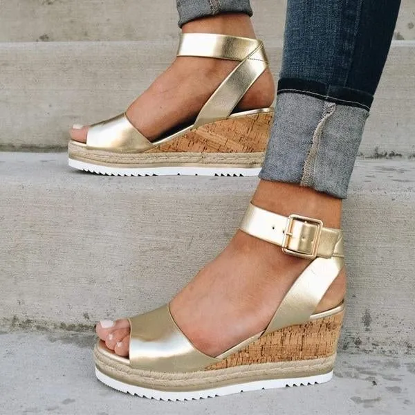 casual daily comfy wedges