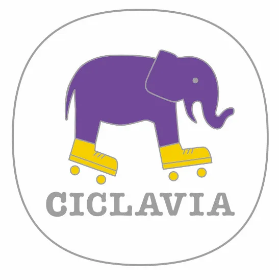 Elephant on Skates Enamel Pin