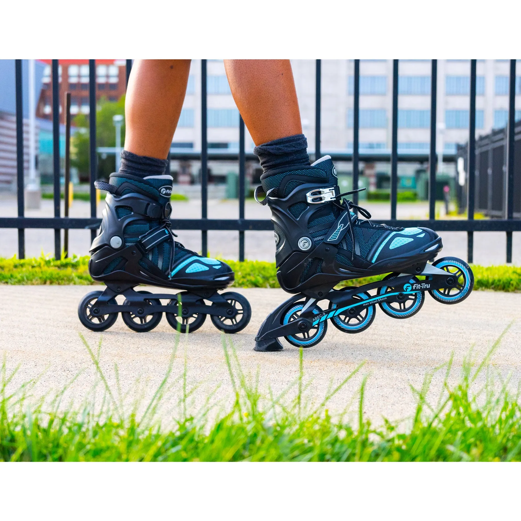 Fit-Tru Cruze 84 Blue Womens Inline Skates - (Size 7 NEW/Open Box)