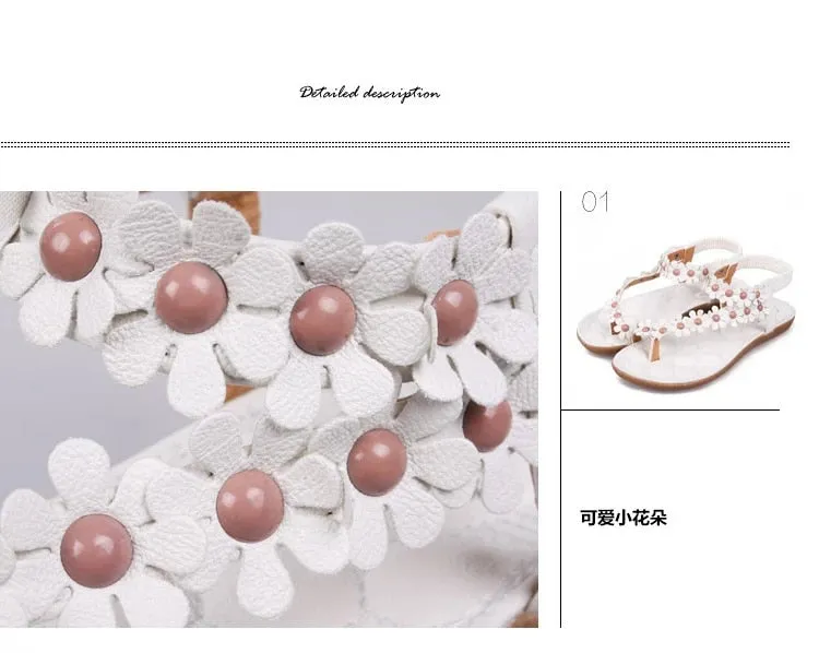 Flowers Bohemian Ladies Flat Sandals