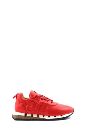 FST Genuine Leather Women's Casual Shoes 167ZA40046-3 Red - Ahrensburg