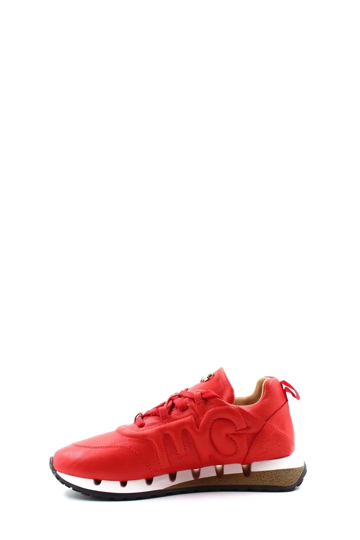 FST Genuine Leather Women's Casual Shoes 167ZA40046-3 Red - Ahrensburg