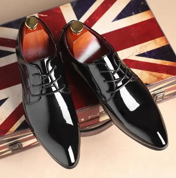 Glossy Oxford Patent Leather Shoes