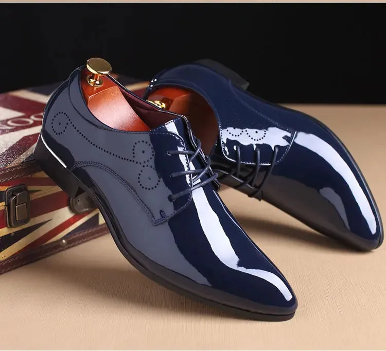 Glossy Oxford Patent Leather Shoes