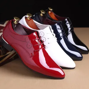 Glossy Oxford Patent Leather Shoes