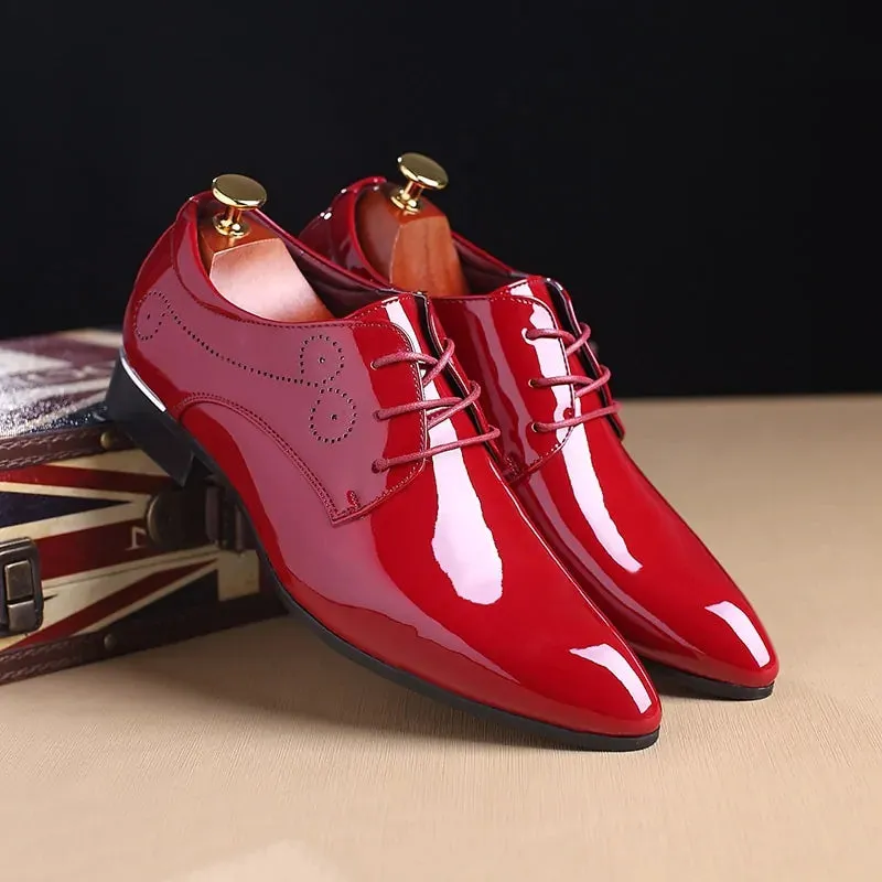 Glossy Oxford Patent Leather Shoes