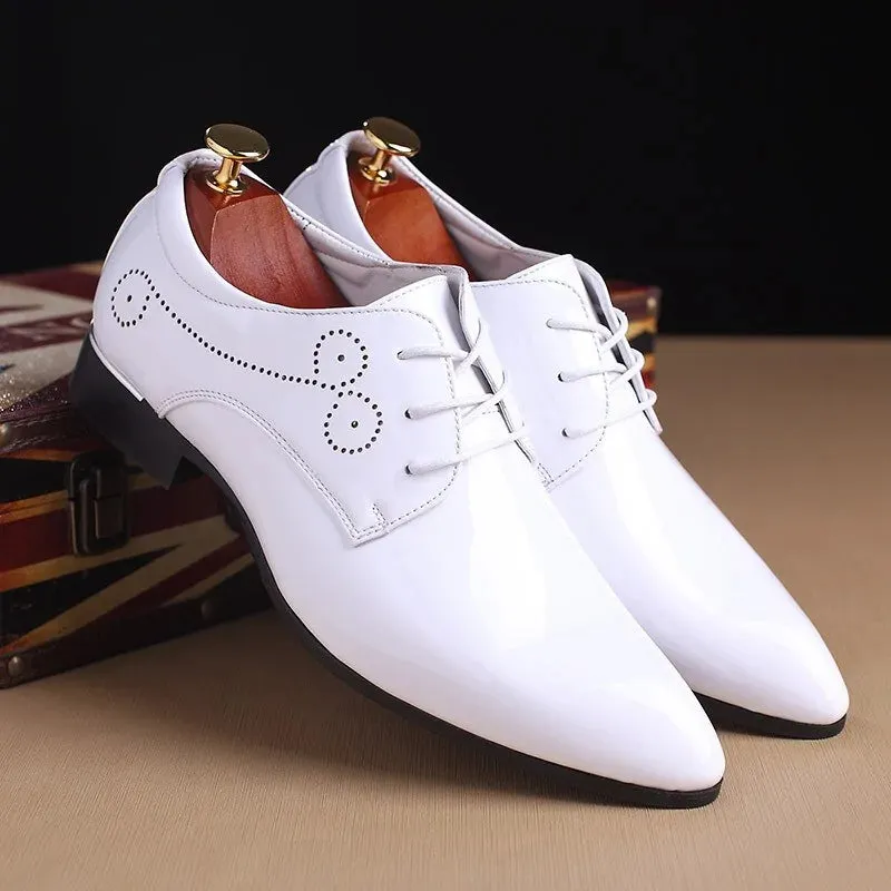 Glossy Oxford Patent Leather Shoes