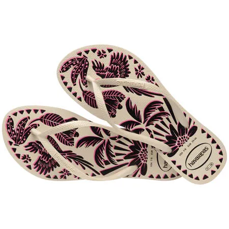 Havaianas Womens Slim Tucano Sandal Beige