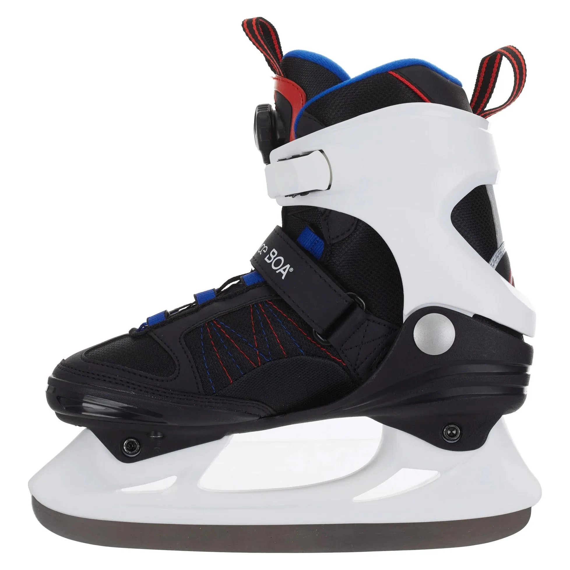 K2 Alexis Ice Boa Black-White-Blue Womens Ice Skates 2020
