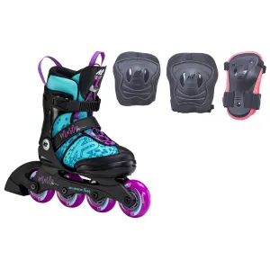 K2 Marlee Pro Pack Light Blue Girls Adjustable Inline Skates