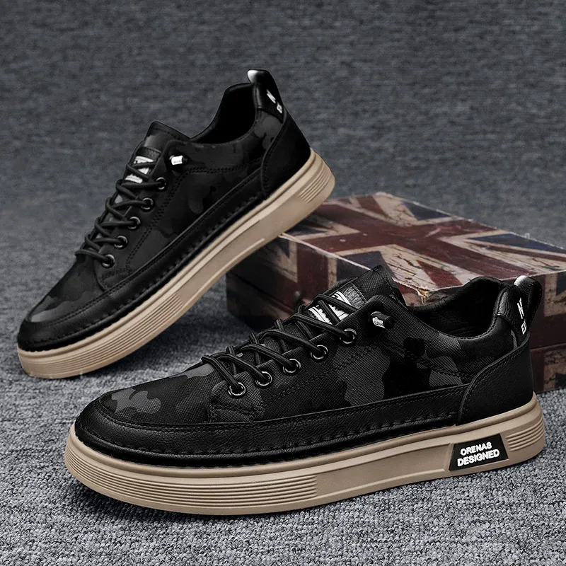 King Shop British Genuine Leather Casual Shoes