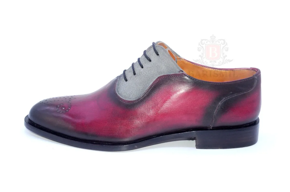 Logan II- Burgundy Oxford Shoes