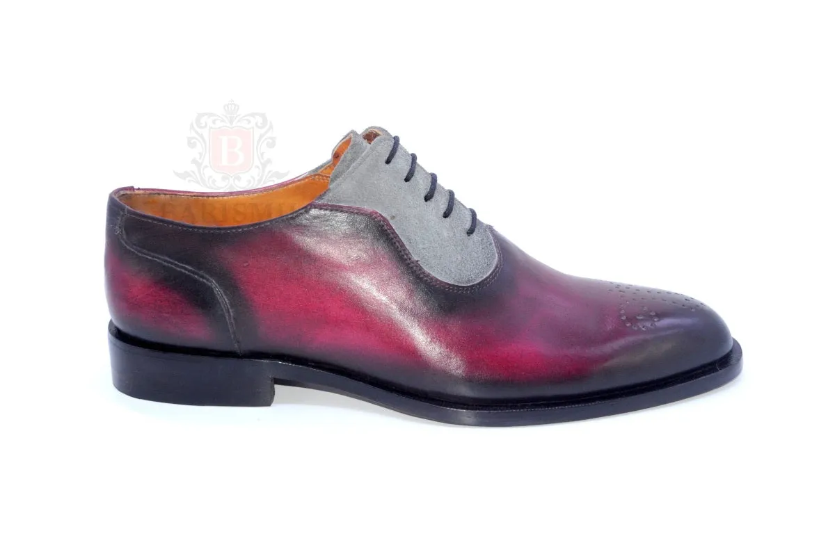 Logan II- Burgundy Oxford Shoes