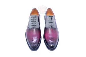 Logan II- Burgundy Oxford Shoes