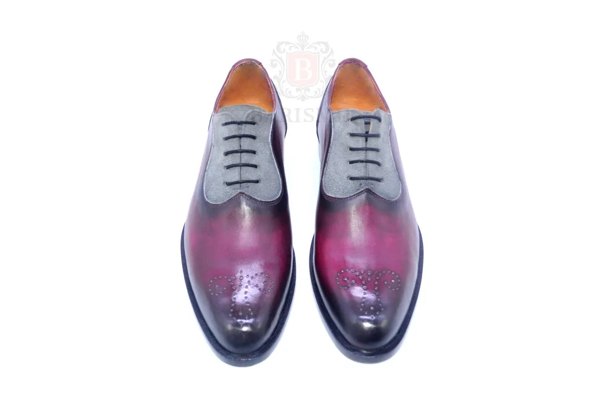 Logan II- Burgundy Oxford Shoes