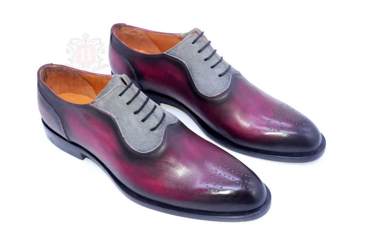 Logan II- Burgundy Oxford Shoes