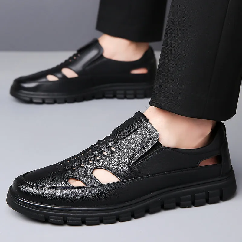 Men's Fashion Leather Sandal Shoes (In Stock)