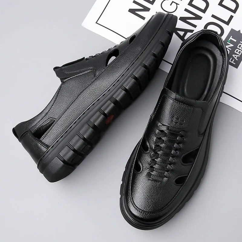 Men's Fashion Leather Sandal Shoes (In Stock)