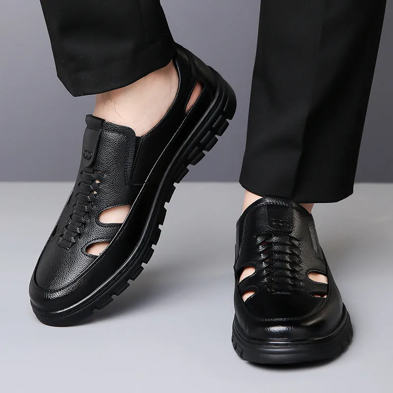 Men's Fashion Leather Sandal Shoes (In Stock)