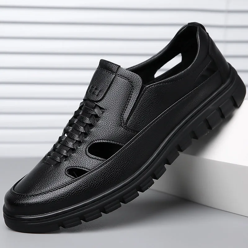 Men's Fashion Leather Sandal Shoes (In Stock)