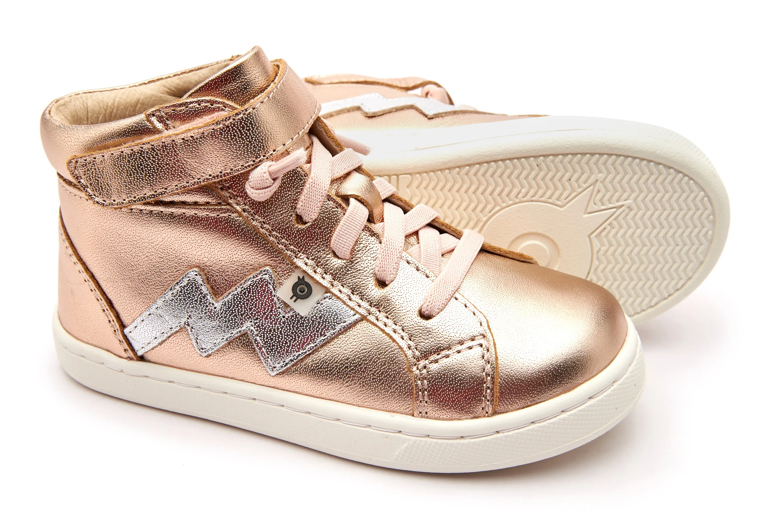 Old Soles Boy's and Girl's 6137 Bolted Hightop Sneakers - Copper/Silver