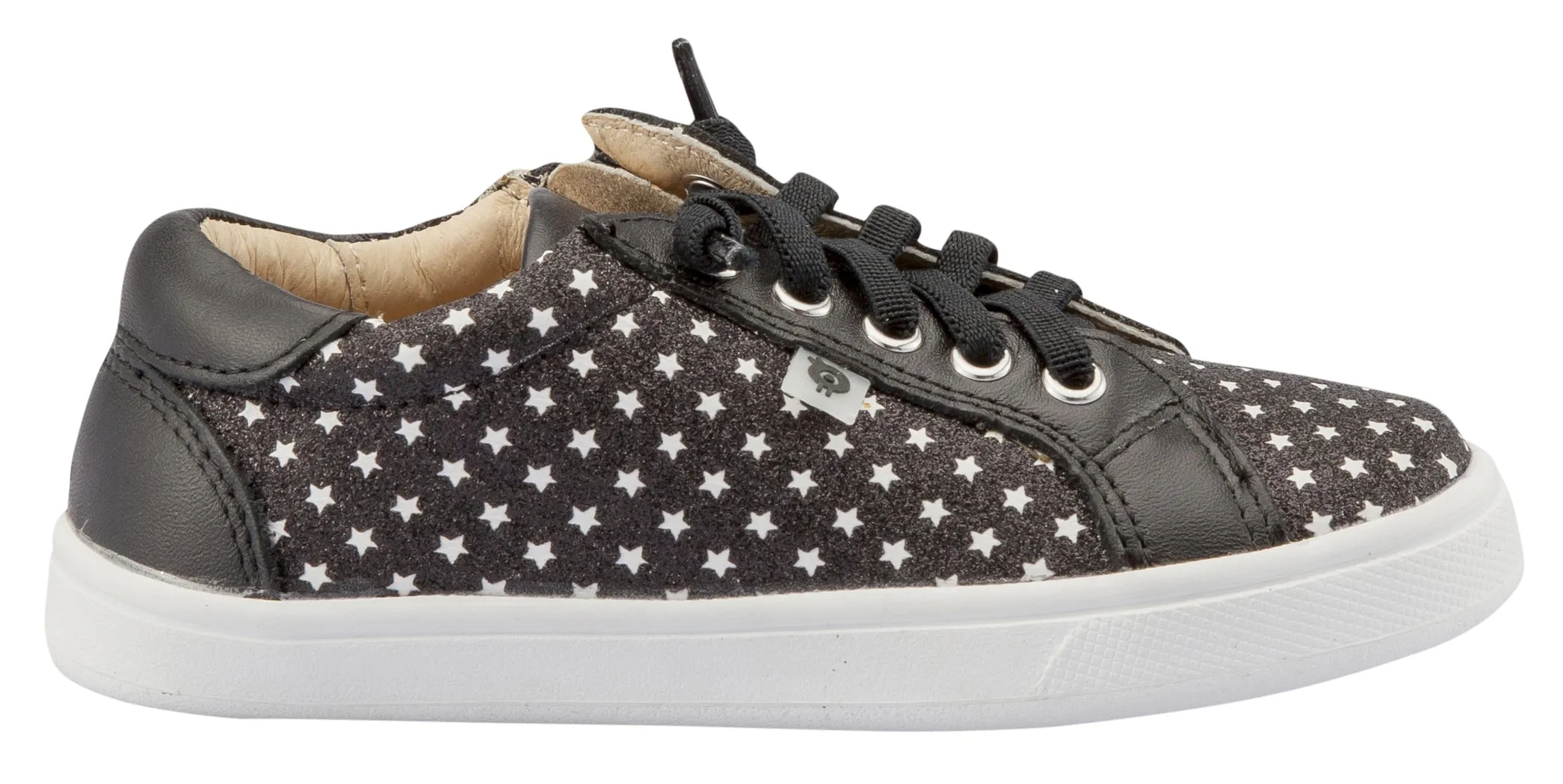 Old Soles Girl's & Boy's Star Jogger Sneakers, Star Glam Black