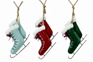 Ornament Metal Ice Skates (3 styles)
