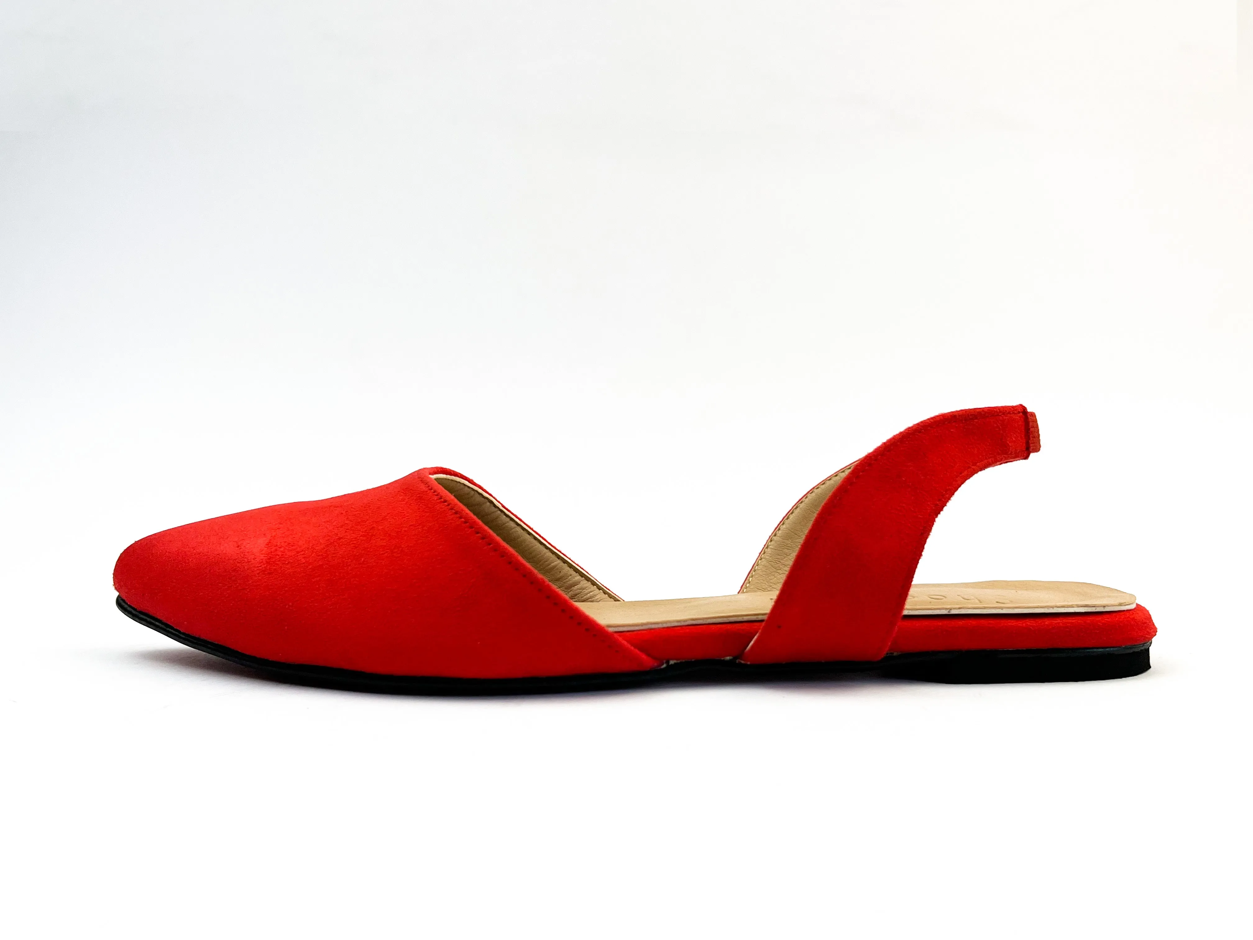 Red Slingback Flats