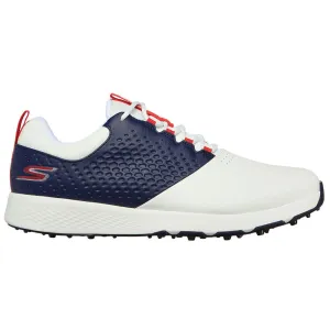 Skechers Go Golf Elite V4 Spikeless Shoes - White/Navy/Red