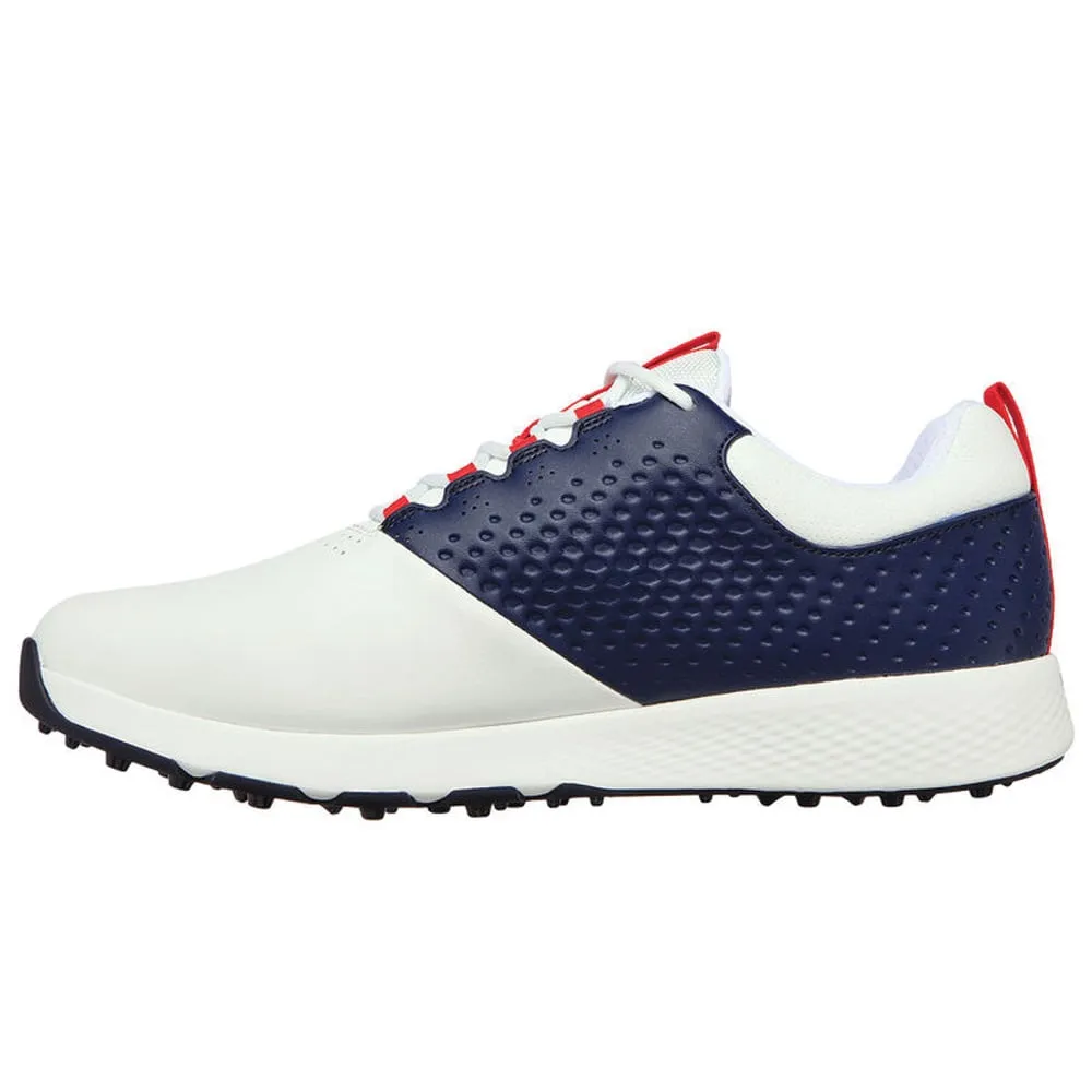 Skechers Go Golf Elite V4 Spikeless Shoes - White/Navy/Red