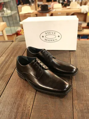 Steve Madden Men's Batchh Oxford Shoes Black Leather