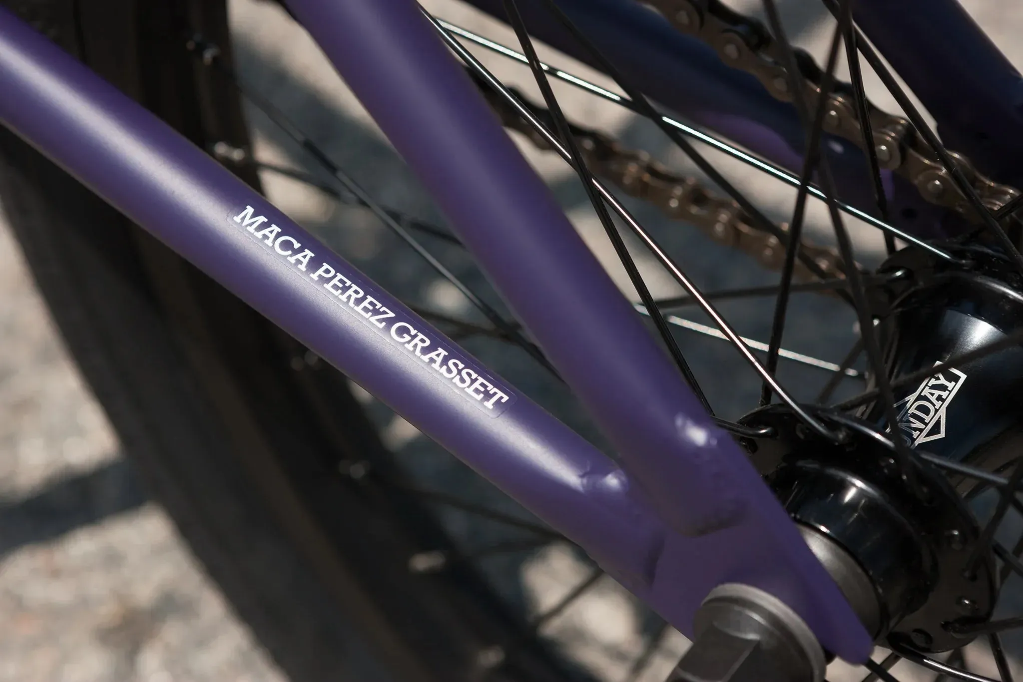 Sunday Forecaster Park Maca Perez Grasset Signature 20.5″ Complete BMX Bike - Matte Midnight Purple