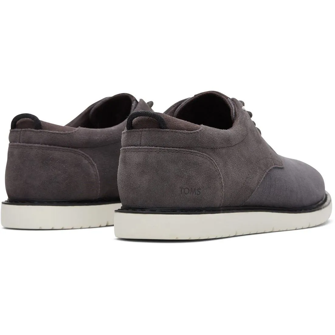TOMS Navi Oxford Grey 50% Cotton 47% Cow Leather 3%  Male Lace Mens Shoes